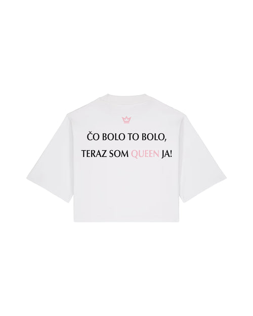 Tričko Raya — biele, zadná strana, slogan